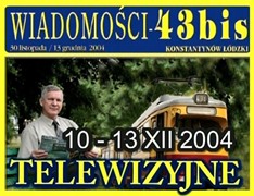 Jarosaw Daszkiewicz i Grzegorz Palka wyrnieni przez Wiadomoci - 43bis 2004 12 07